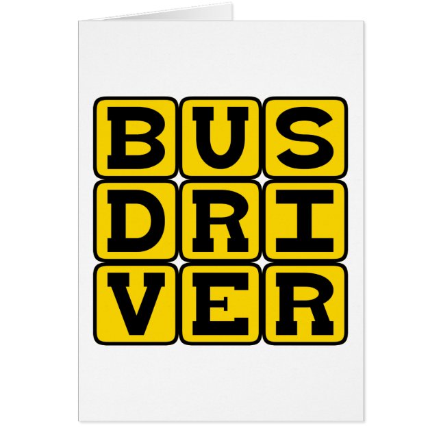 Bus Driver, Transportation Profession (Front)