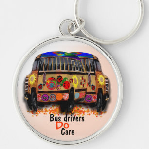 Bus Drivers Do Care Key Ring