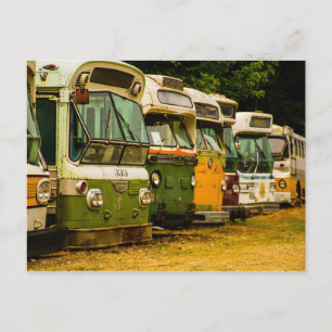 BUS GRAVEYARD POSTCARD