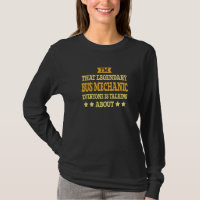 Bus Mechanic Job Title Employee Funny Worker Bus M