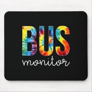 Bus Monitor Tie Dye Appreciation Day Hello Back To Mouse Mat
