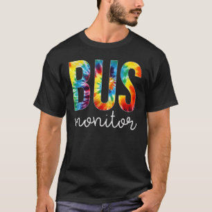 Bus Monitor Tie Dye Appreciation Day Hello Back To T-Shirt