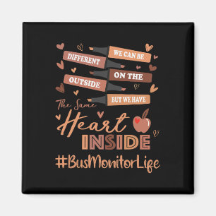 Bus Monitor We Can Be Different Black History Mont Magnet