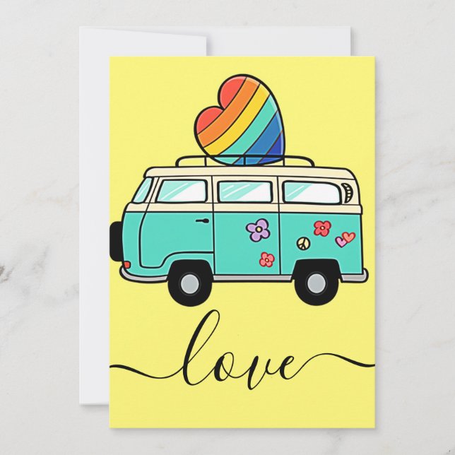 bus of love holiday card (Front)