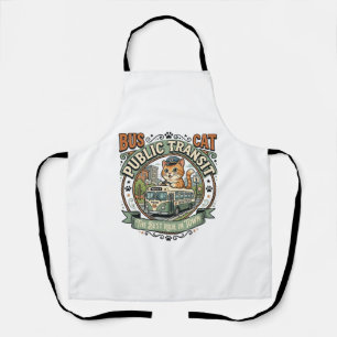 Bus Public Transit Cat Bus Public Transit Cat Vint Apron