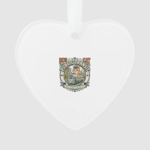 Bus Public Transit Cat Bus Public Transit Cat Vint Ornament