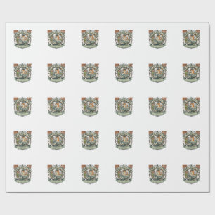 Bus Public Transit Cat Bus Public Transit Cat Vint Wrapping Paper