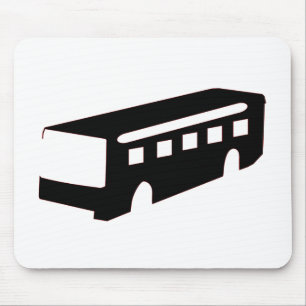 Bus Silhouette Mouse Mat