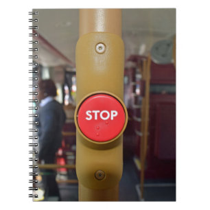Bus stop button notebook