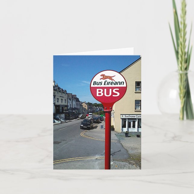 Bus Stop, Ireland Card (Front)