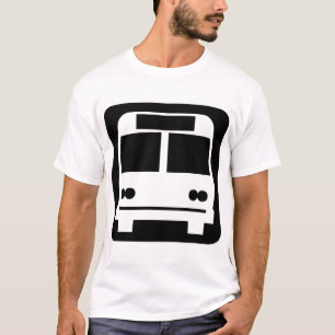Bus symbol - Black T-Shirt