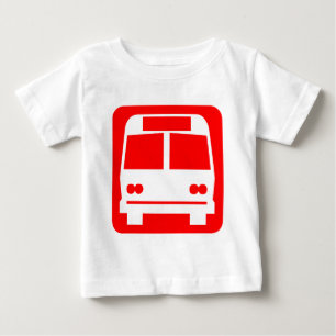 Bus symbol - Red Baby T-Shirt