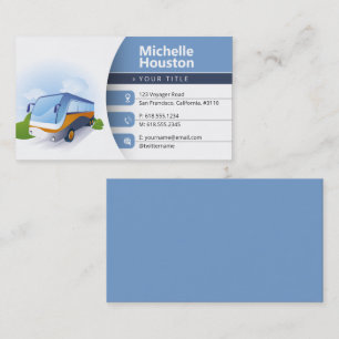 Bus Tour Travel Agent Business Card