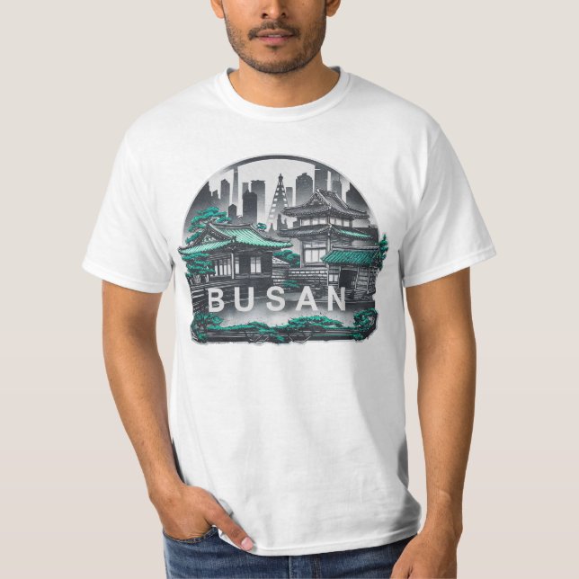 Busan City South Korea T-Shirt (Front)