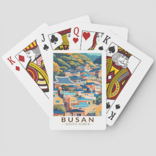 Busan Gamcheon Culture Village Travel Art Vintage Playing Cards