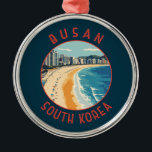 Busan Haeundae Beach Retro Distressed Circle Metal Tree Decoration<br><div class="desc">Busan retro vector travel design. Busan,  a large port city in South Korea,  is known for its beaches,  mountains and temples.</div>