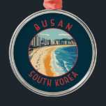 Busan Haeundae Beach Retro Distressed Circle Metal Tree Decoration<br><div class="desc">Busan retro vector travel design. Busan,  a large port city in South Korea,  is known for its beaches,  mountains and temples.</div>