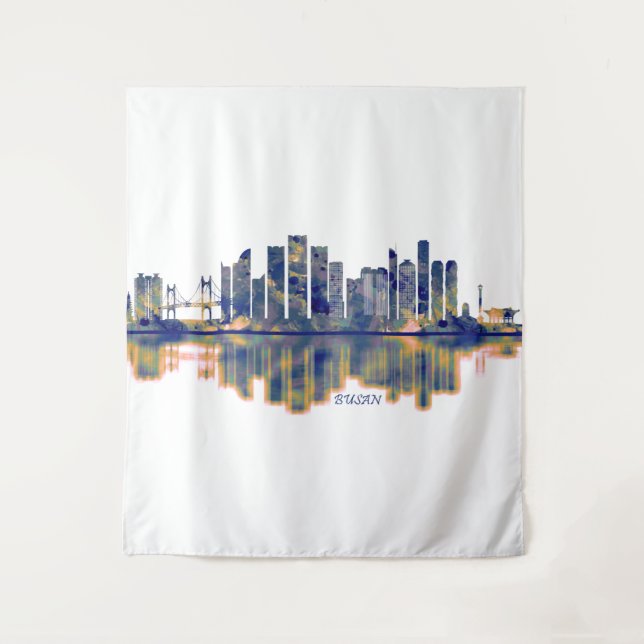 Busan Skyline Tapestry (Front)