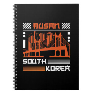 Busan South Korea Bridge Skyline Graphic Modern Notebook