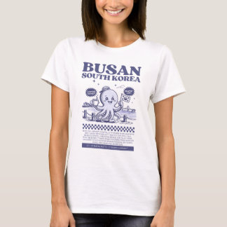 Busan South Korea Retro City  T-Shirt