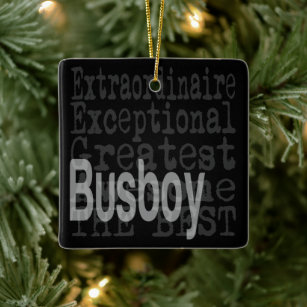 Busboy Extraordinaire Ceramic Ornament