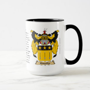 Busby Family Coat of Arms Mug