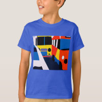 Buses and Cars in Primary Colours Kid's