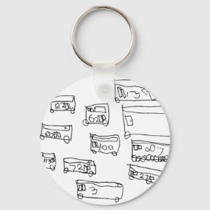 Buses Key Ring