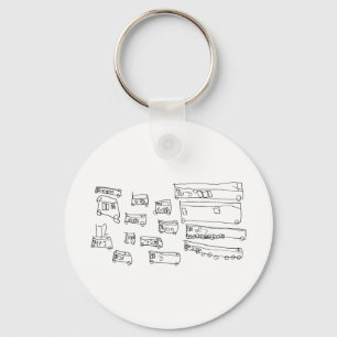 Buses Key Ring