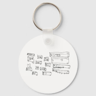 Buses Key Ring