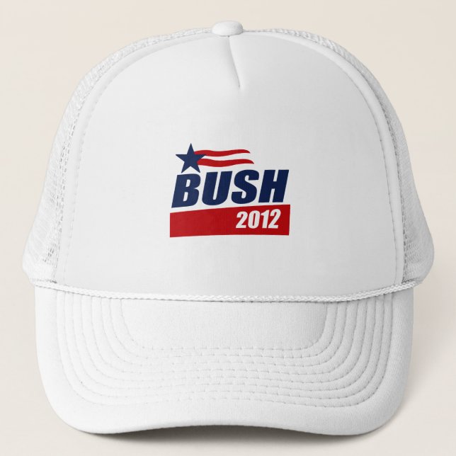 BUSH 2012 CAMPAIGN BANNER TRUCKER HAT (Front)