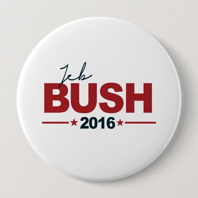 BUSH 2016 CAMPAIGN SIGN -.png 10 Cm Round Badge (Front)