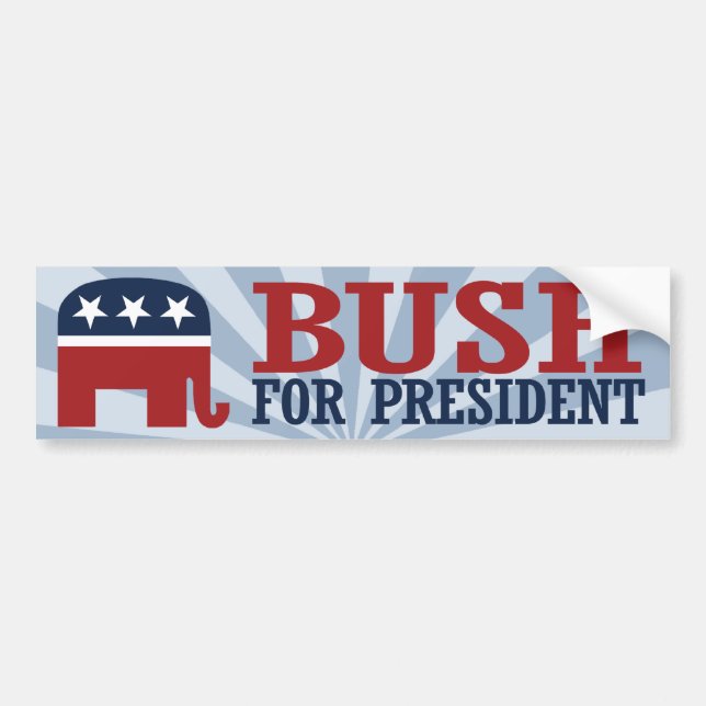 BUSH 2016 REPUBLICAN BUMPER -.png Bumper Sticker (Front)
