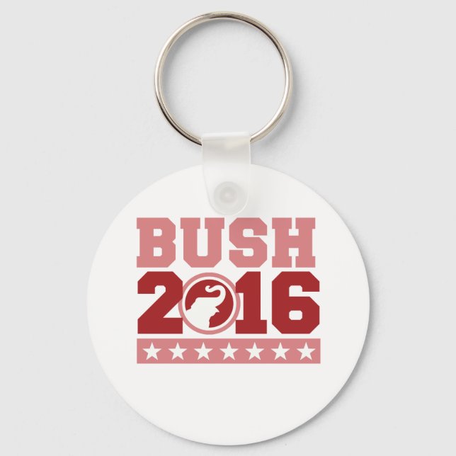 BUSH 2016 ROUND ELEPHANT -.png Key Ring (Front)