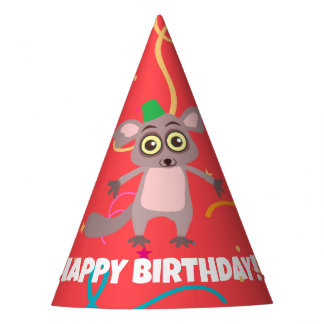 Bush Baby Birthday Party Hat