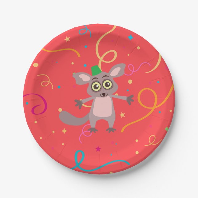 Bush Baby Paper Plates (Front)