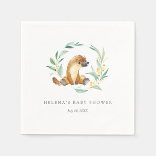 Bush Baby Platypus Baby Shower Napkins