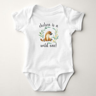 Bush Baby Platypus Personalised First Birthday Bodysuit