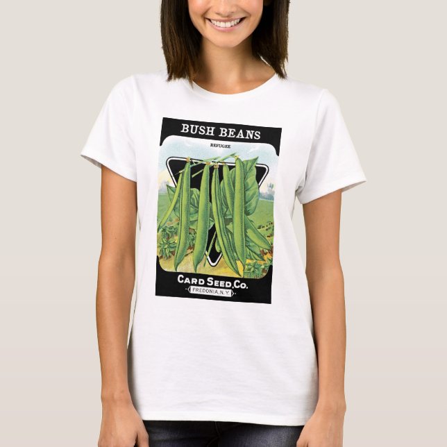 Bush Beans Seed Packet Label T-Shirt (Front)