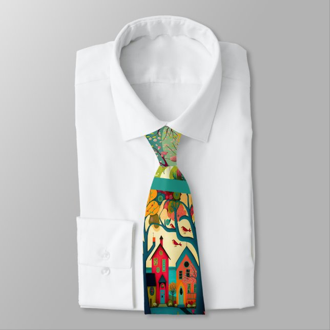 Bush Colour Necktie Real Estate Contractor Busines (Tied)