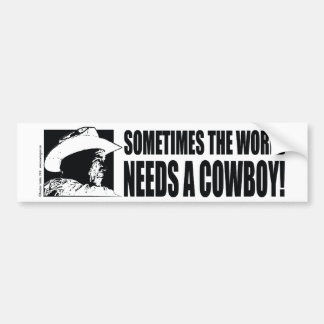 BUSH-Cowboy-Hat-White Bumper Sticker
