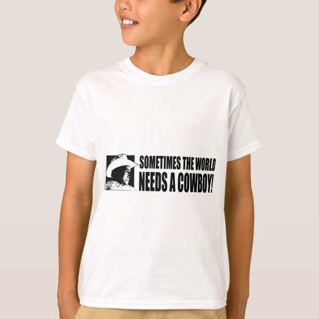 BUSH-Cowboy-Hat-White T-Shirt (Front)