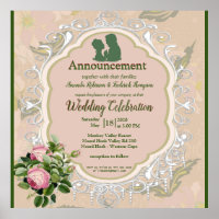 Bush Garden Green leaf  & Lace Wedding