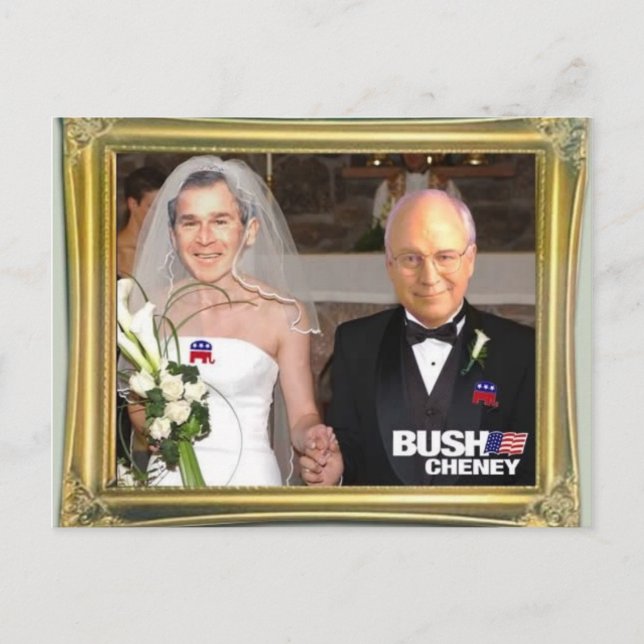 Bush_Gay_Marriage Postcard (Front)