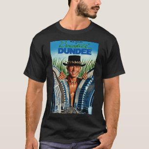 Bush Hat Man City Skyscraper Art T-Shirt