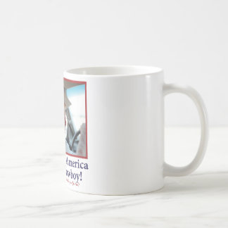 BUSH-HAT.-white-Cowboy-eps Coffee Mug