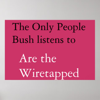 Bush influentials poster