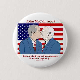 Bush-McCain Kiss Button