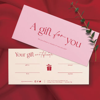 Bush Pink Beauty Salon Gift Card