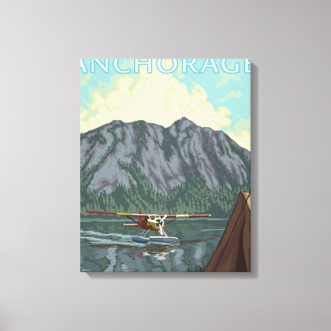 Bush Plane & Fishing - Anchorage, Alaska Canvas Print (Front)